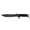 Faca Militar Arkhip Pantera Negra Plus 10'' Preta Cabo c/ Corda Bainha