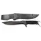 Faca Militar Arkhip Pantera Negra Plus 10'' Preta Cabo c/ Corda Bainha