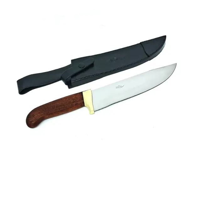 Faca Churrasco e Cozinha Arkhip Churra Master 8'' Polida Cabo Madeira Bainha
