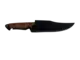 Faca Militar Arkhip Bolshoi 8'' Preta Cabo Madeira Bainha