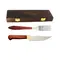 Kit Churrasco e Mesa Arkhip Pepita Grill 5'' Cabo Madeira Caixa