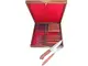 Faqueiro 6 Facas + 6 Garfos Arkhip Churrita Grill Seis 5'' Cabo Madeira Caixa