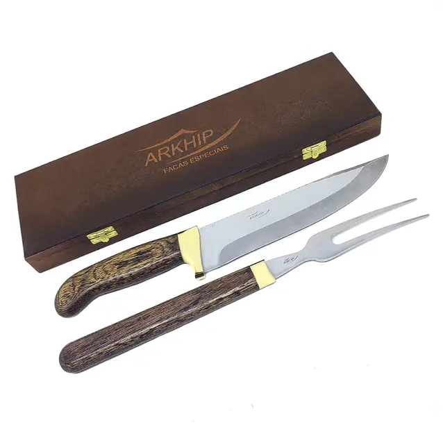 Kit Churrasco Arkhip Churra Master Grill 8'' Cabo Arkwood Caixa