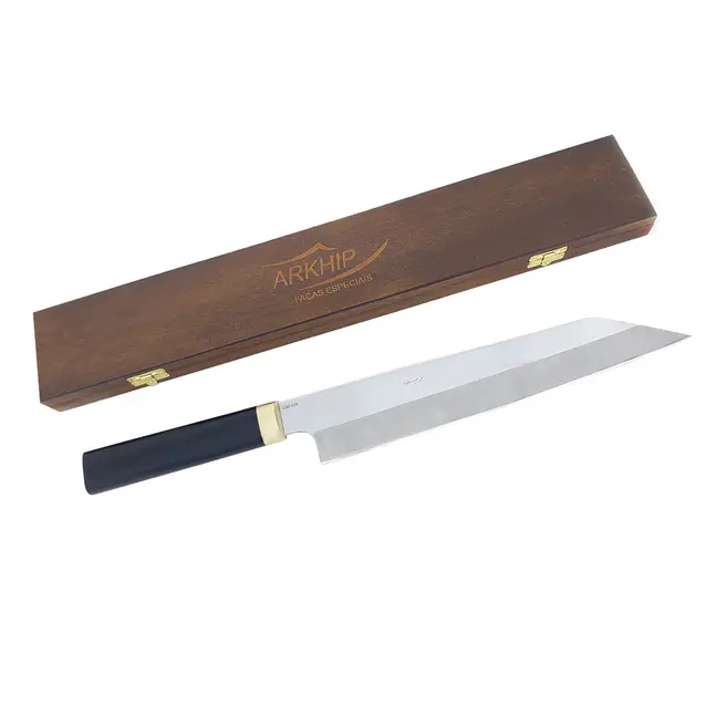 Faca Churrasco e Cozinha Arkhip Santoku 10'' Cabo Acrílico Caixa