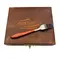 Kit 12 peças Arkhip Garfo de Mesa Doze 5'' Cabo Madeira Caixa