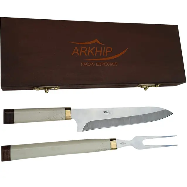 Kit Churrasco Arkhip Chef Plus Grill Chaira 10'' Cabo Osso Caixa