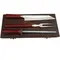 Kit Churrasco Arkhip Santoku Grill Chaira 10'' Cabo Madeira Caixa