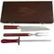 Kit Churrasco Arkhip Santoku Grill Chaira 10'' Cabo Madeira Caixa