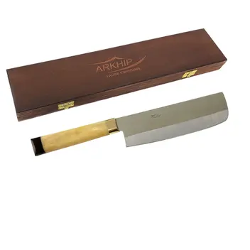 Faca Nakiri Arkhip 7" Cabo em Osso com Estojo de Madeira